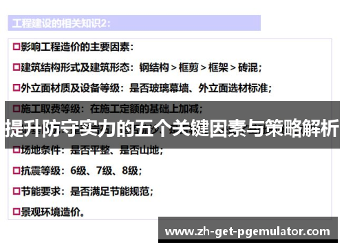 提升防守实力的五个关键因素与策略解析 提升防守实力的五个关键因素与策略解析